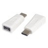 PremiumCord Adaptér USB-C konektor male - micro USB 2.0/female, OTG, bílá