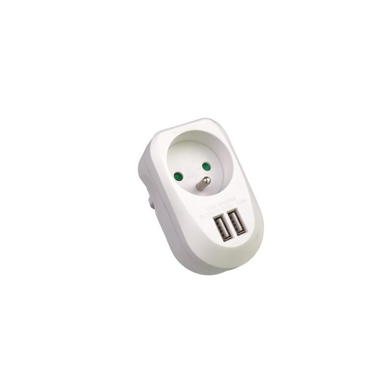 PremiumCord USB nabíjecí adaptér 230V 2xUSB 5V maximální proud 3,4A