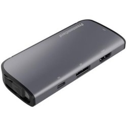 PremiumCord USB-C na HDMI1.4 + VGA + DP1.2 + PD3.0 , MST video adaptér