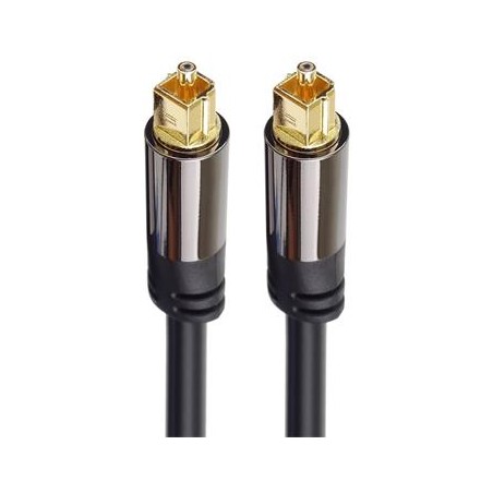 PremiumCord Kabel Toslink M/M, OD:6mm, Gold design 1m