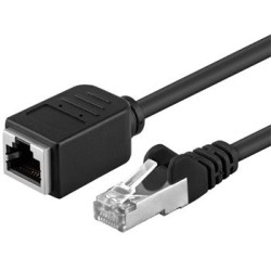 PremiumCord Prodlužovací Patch kabel F/UTP RJ45-RJ45 M/F 0,5m