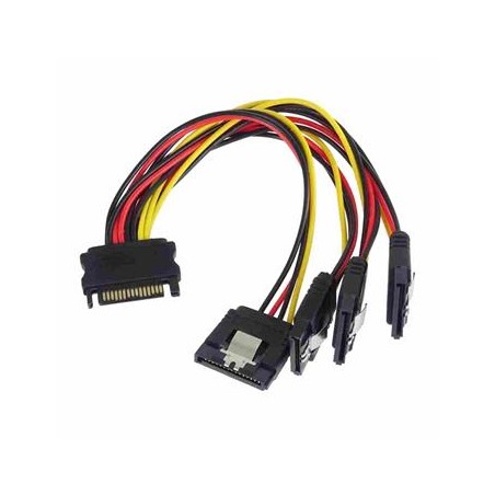 PremiumCord Napájecí rozdvojka k HDD SATA - 4x SATA