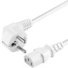 PremiumCord Kabel síťový 230V k počítači 5m bílý