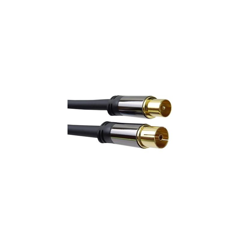 PREMIUMCORD propojovací kabel, anténní, M/F 75Ohm (135dB) 4x stíněný 1,5m