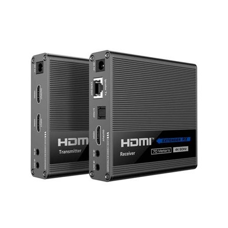 PremiumCord HDMI 2.0 extender Ultra HD 4kx2k@60Hz na 70m zapojení do kaskády