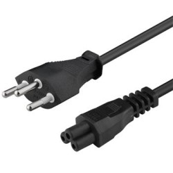 PremiumCord Kabel síťový 230V k notebooku 1.8m se zástrčkou pro Švýcarsko na C5