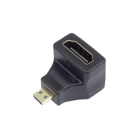 PremiumCord Adapter Micro HDMI Male na HDMI Female zahnutý do pravého úhlu 90°