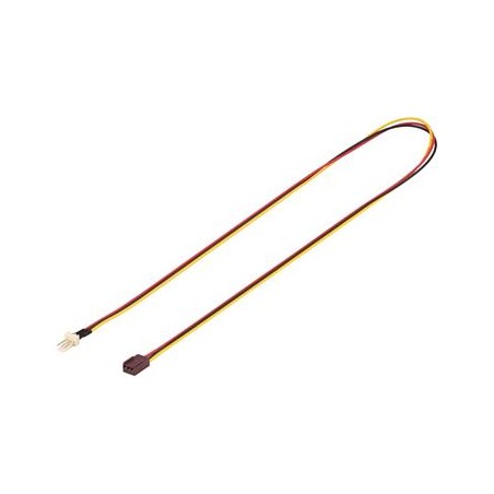 Prodlužovací kabel pro ventilátor počítače, 3pinový konektor samec / samice, délka 60cm