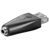 PremiumCord USB2.0 adaptér na stereo jack 3,5mm female