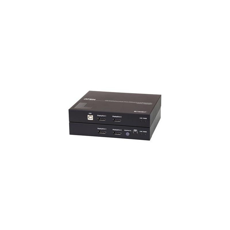 ATEN Extender PC-konzole Dual DP, HDBaseT 2.0, USB, RS-232, audio, 4K@100m