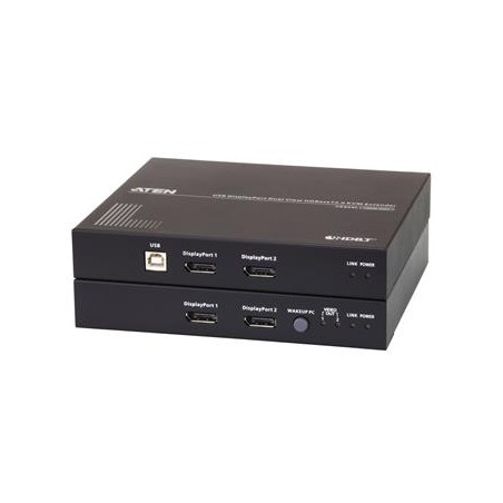 ATEN Extender PC-konzole Dual DP, HDBaseT 2.0, USB, RS-232, audio, 4K@100m