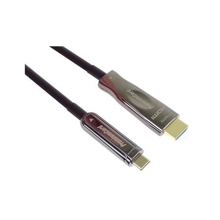 PremiumCord USB-C na HDMI optický kabel 10m rozlišení obrazu 4K*2K@60Hz Aluminium