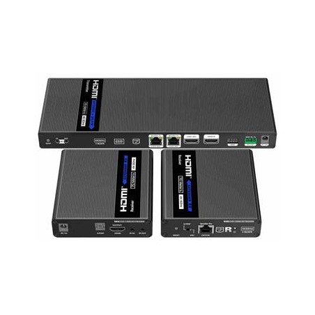 PremiumCord HDMI 1-2 splitter+extender po CAT6/6a/7, UHD 4K@60Hz až na 70m