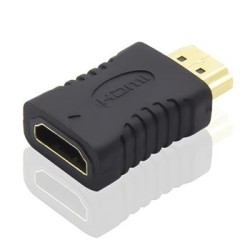 PremiumCord Adaptér HDMI Female - HDMI Male, krátká, zlacené konektory