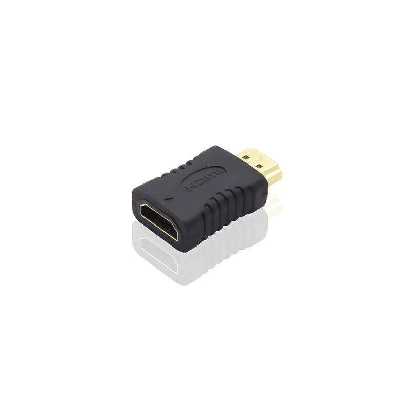 PremiumCord Adaptér HDMI Female - HDMI Male, krátká, zlacené konektory