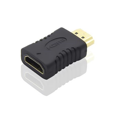 PremiumCord Adaptér HDMI Female - HDMI Male, krátká, zlacené konektory