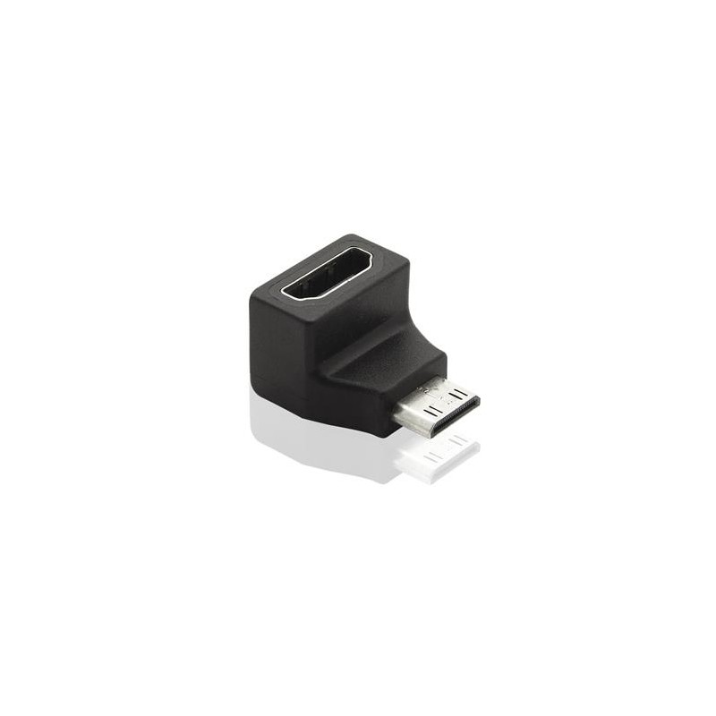 PremiumCord Adapter Mini HDMI C Male na HDMI Female zahnutý do pravého úhlu 90°