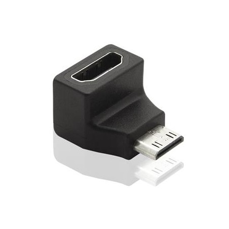 PremiumCord Adapter Mini HDMI C Male na HDMI Female zahnutý do pravého úhlu 90°