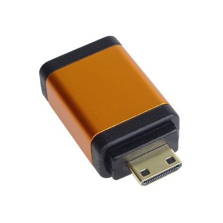 PremiumCord Adapter HDMI Typ A samice - mini HDMI Typ C samec, oranžová