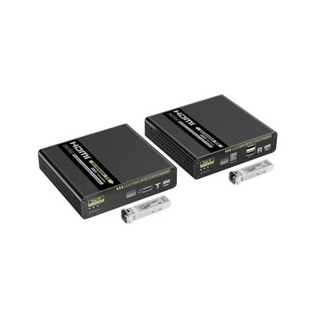 PremiumCord Optický KVM HDMI extender 4K@60Hz 4:4:4 HDR až na 40km