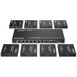 PremiumCord HDMI 1-8 splitter+extender po CAT6/6a/7, UHD 4K@60Hz až na 70m