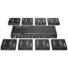 PremiumCord HDMI 1-8 splitter+extender po CAT6/6a/7, UHD 4K@60Hz až na 70m