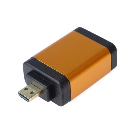 PremiumCord Adapter HDMI Typ A samice - micro HDMI Typ D samec, oranžová