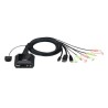 ATEN 2-port 4K USB-C/Displayport Hybrid KVMP, audio, 1.2m kabely 710469341311