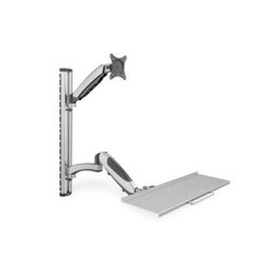 DIGITUS Flexibilní nástěnný držák pro pracovní prostory pro LCD do 27"