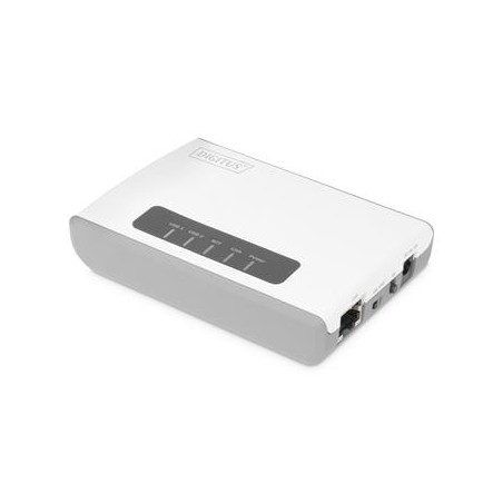 DIGITUS 2-Port USB 2.0 bezdrátový multifunkční server, 300Mbps