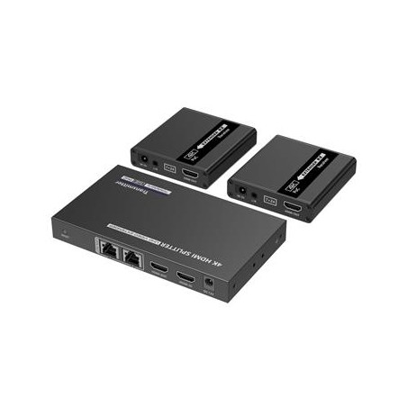 PremiumCord HDMI 1-2 splitter+extender po CAT6/6a/7, UHD 4K@30Hz až na 70m