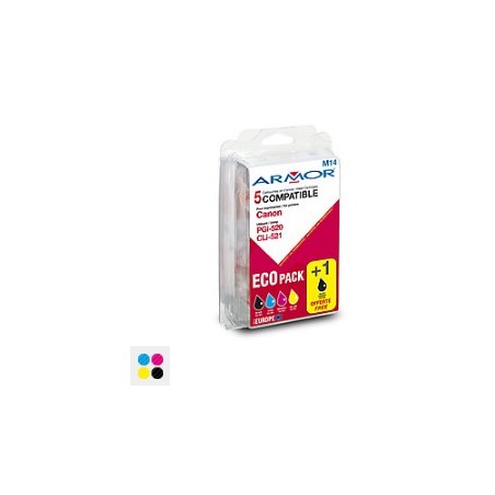 ARMOR sada ink-jet pro Canon iP 3600/4600 BKbig/BK/C/M/Y, PGI520+CLI521
