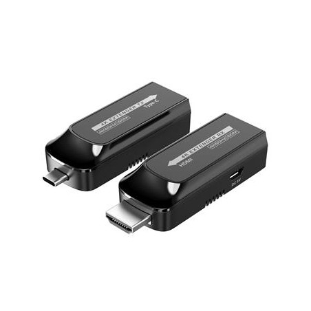 PremiumCord USB-C na HDMI extender přes Cat5e/6/6a 4K@60Hz na 60m