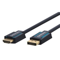 ClickTronic HQ OFC kabel DisplayPort - HDMI typ A, 4K@60Hz zlacené kon., 3D, M/M, 2m