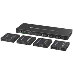 PremiumCord HDMI2.0 Matrix Extender Switch 4:4 , rozlišení 4K@60Hz, HDR YUV4:4:4