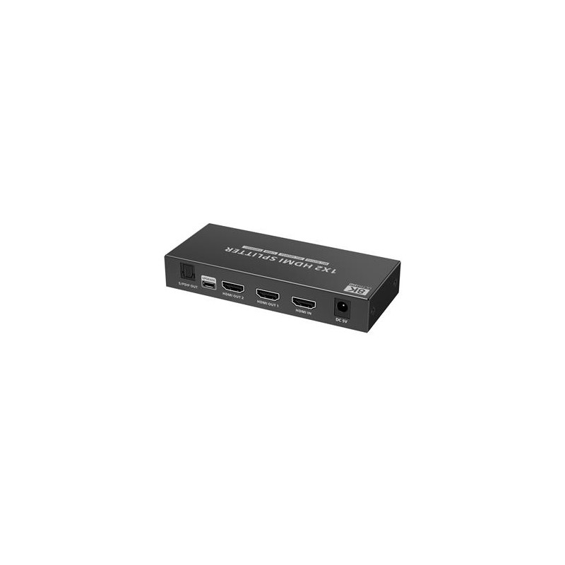 PremiumCord HDMI 2.1 splitter 1-2 porty, 8K@60hz, 4K@120Hz, 1080p, HDR+