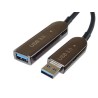 PremiumCord USB3.2 + 2.0 prodlužovací optický AOC kabel A/Male - A/Female 30m
