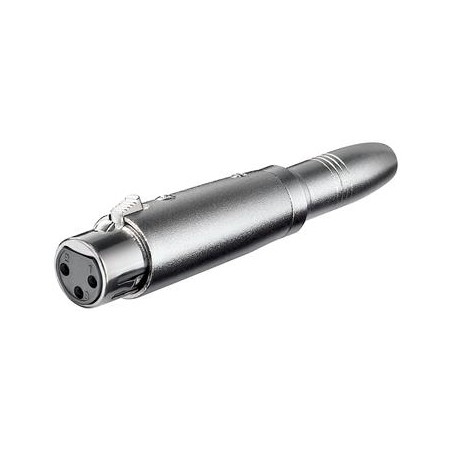PremiumCord XLR mikrofonní redukce, XLR female - Jack 6,3mm mono female