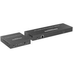 PremiumCord 4K@60Hz HDMI2.0 KVM switch 4:1 s ovládáním až na 70m přes Cat6/7
