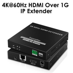 PremiumCord 4K@60Hz HDMI extender na 120m přes LAN, over IP KHEXT12010