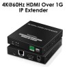 PremiumCord 4K@60Hz HDMI extender na 120m přes LAN, over IP KHEXT12010