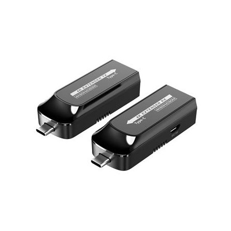 PremiumCord USB-C na USB-C extender přes Cat6/6A/7 rozlišení 4K@60Hz na 60m