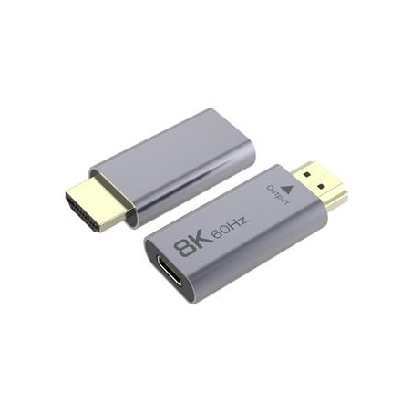 PremiumCord Adaptér USB-C na HDMI rozlišení obrazu 8K@60Hz,4K@144Hz Aluminium