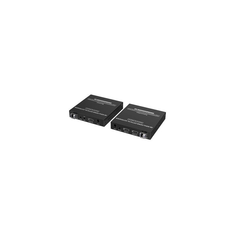 PremiumCord Optický HDMI extender 4K@60Hz 4:4:4 až na 40km, IR, RS232, Audio 3,5mm
