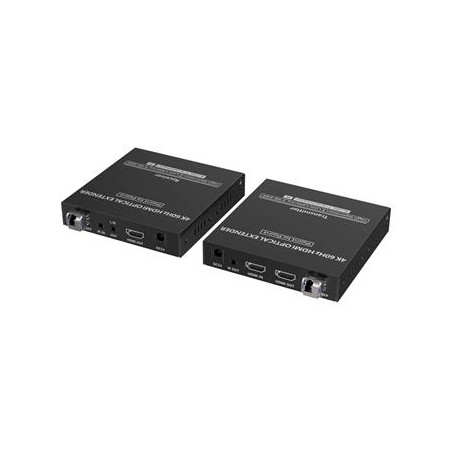 PremiumCord Optický HDMI extender 4K@60Hz 4:4:4 až na 40km, IR, RS232, Audio 3,5mm