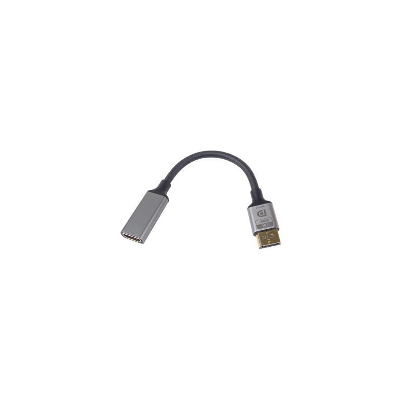PremiumCord adaptér DisplayPort - HDMI, 8K@60Hz, 4K@144Hz Male/Female, 20cm, pozlacené konektory