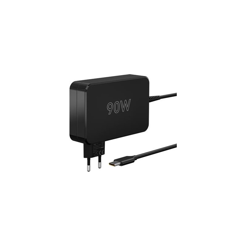 goobay USB-C napájecí a nabíjecí adaptér 230V 90W, černý, 1,8m