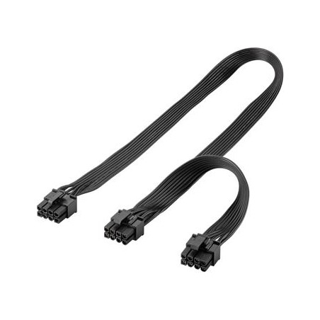 PremiumCord Napájecí kabel 8 kolíkový Male na duální 6+2 Male pro PCIe karty