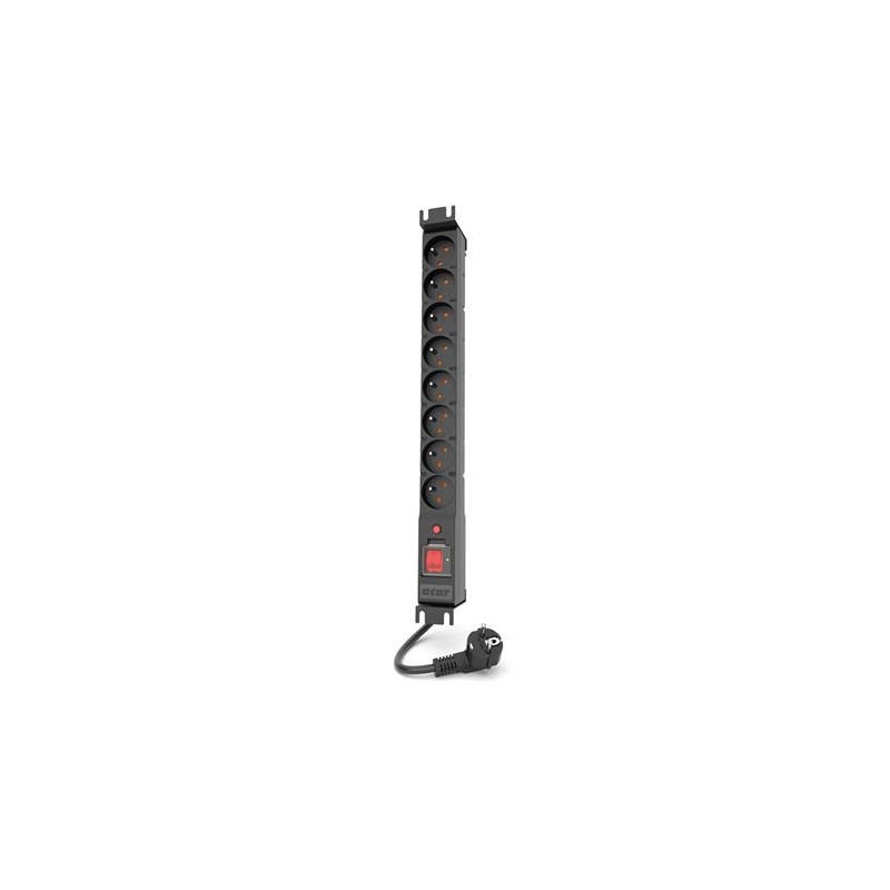 Acar Přepěťová ochrana Protector EMI/RFI Rack 19", 1.5m, 16A, černý