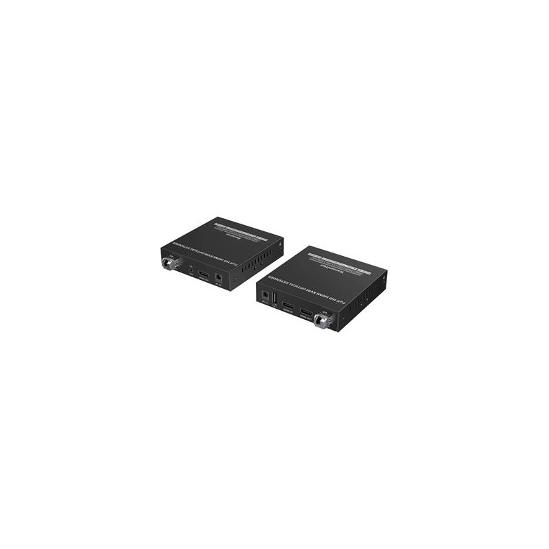 PremiumCord Optický HDMI KVM extender FULL HD 1080p až na 40km, IR, RS232, Audio 3,5mm
